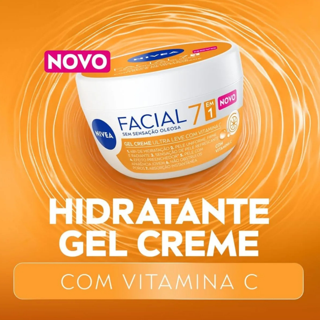 GEL CREME FACIAL NIVEA ULTRA LEVE 7 EM 1 VITAMINA C 100G - ( LANÇAMENTO 2026) · foto 2