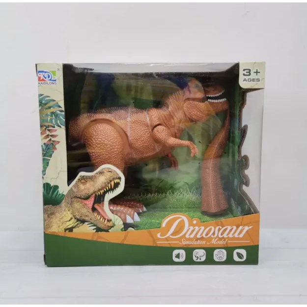 Dinossauro T-Rex Eletrônico Anda E Emite Som Realista - Toys Import J24113008 — imagem 2 de 2
