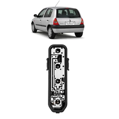 Circuito Lanterna Traseira Clio Hatch 96 97 98 99 00 01 02