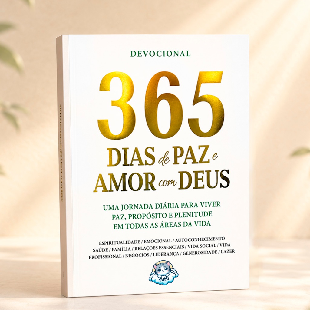 Livro Cristão Devocional 365 Dias de Paz e Amor com Deus Pai Reflexões Diárias e Mensagens Bíblicas