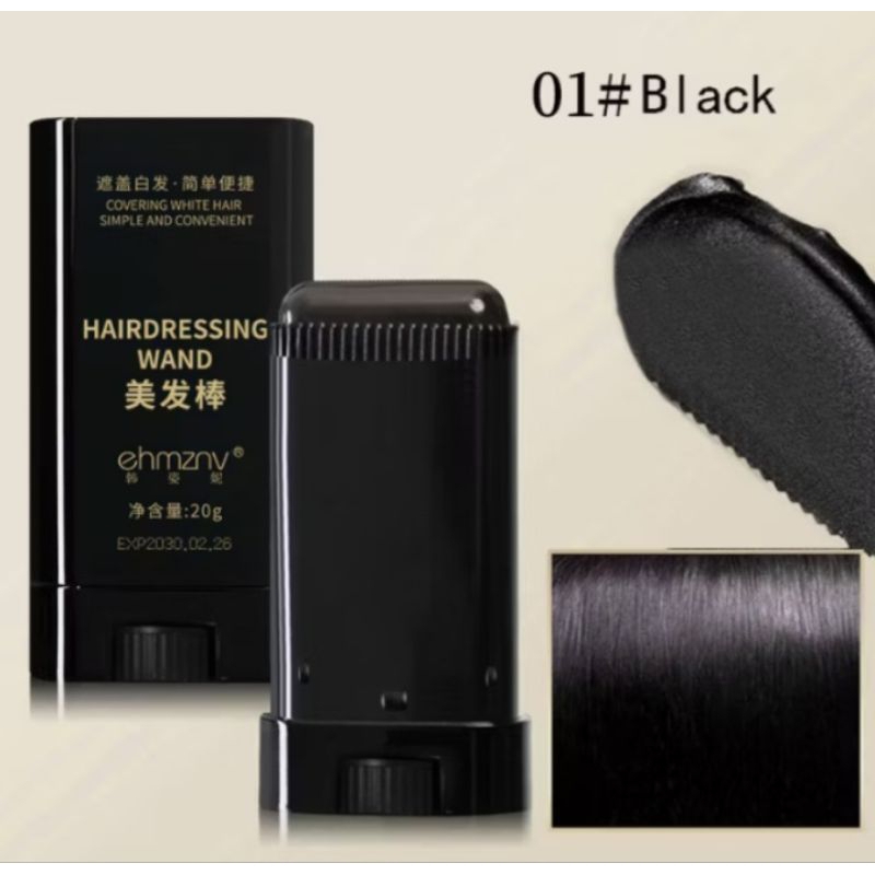 Caneta de Tinta para Cabelo - Cobertura Natural e Fácil Aplicação Retoque de Raiz em Bastão