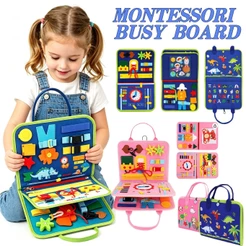 Montessori Busy Board Brinquedos Sensoriais De Viagem Aprendizagem Para Toddlers Infantil De 1 A 6 Anos Criança