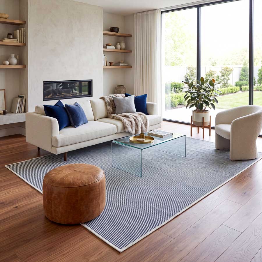 Tapete Quadrado 3,00x3,00 Sisal Sintético Grande Antiderrapante Para Sala Escritório Decorativo Moderno Fácil de Limpar