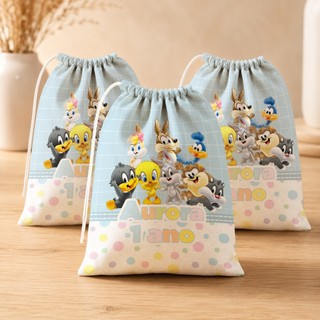 Kit 30 Baby Looney Tunes M5  Lembrancinha Personalizada para Festa Infantil Aniversário e Eventos (15x20)