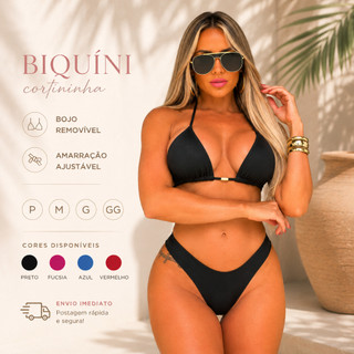 Biquíni Poliamida Asa Delta Forro Duplo Bojo Removivel