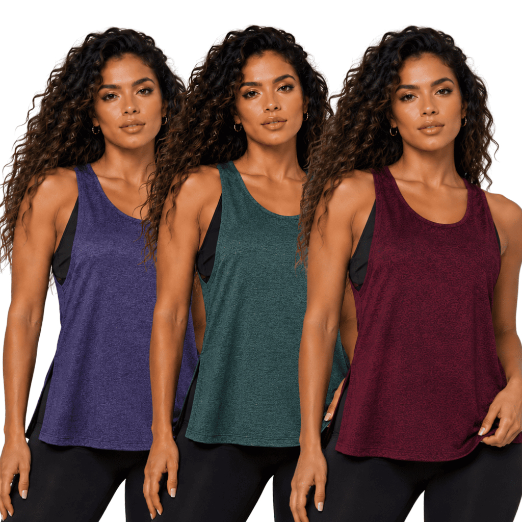 KIT 3 Regatas Feminina Academia Fitness Treino Esportiva Dry Fit Confortável para Atividades Físicas P ao GG