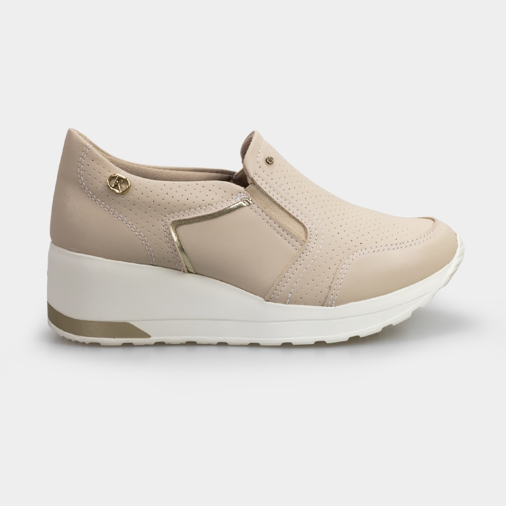 Tenis Kolosh Upper Almeira Anabela Confort Calce Facil Feminino C1418A/C1419A