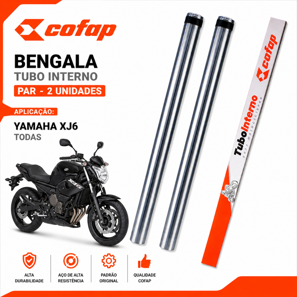 Par Bengala Tubo Interno Yamaha Xj6 Xj6n Cofap Original