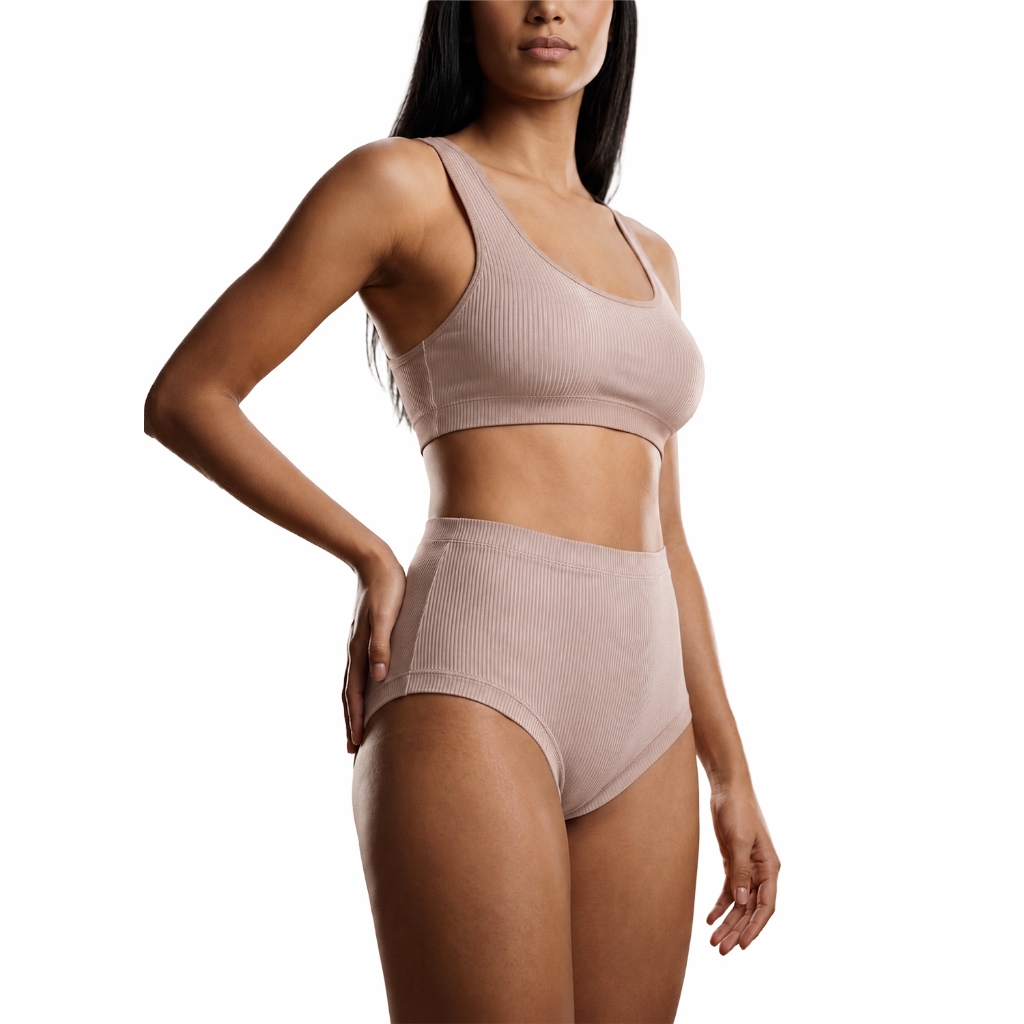 Calcinha Calça Cintura Alta Bourbon Feminina Sem Elástico DeMillus