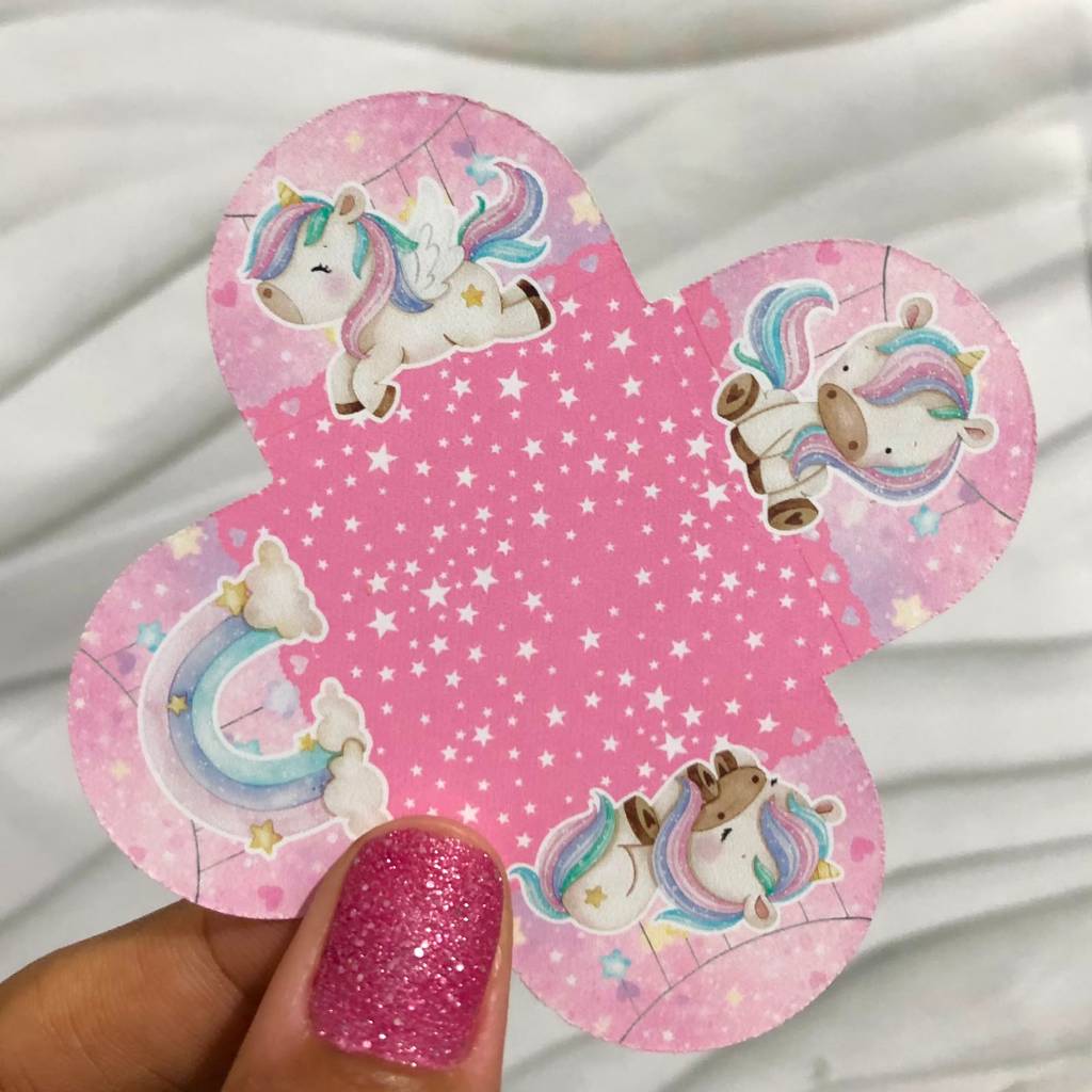 Forminha para Doces Unicórnio | Porta Brigadeiro e Beijinho | Personalizado Festa Infantil