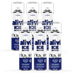 KIT 06 UNIDADES ALIVI ICE 280ML EFEITO GELADO ALÍVIO MUSCULAR COM CANFORA E MENTOL