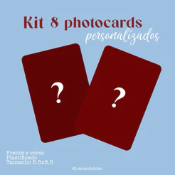Photocard personalizado 8/16/24/40 photocards •escolha o frente e verso • kpop•bg•gg•bt•stz•lot•crts