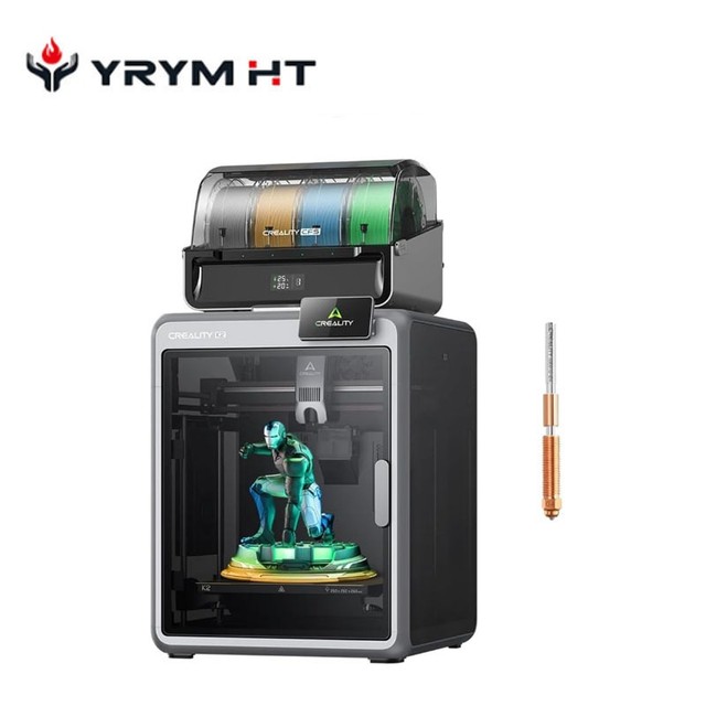 CREALITY Impressora 3D K2 Combo, Impressão Multicolor com CFS, Alta Velocidade de 600 mm/s