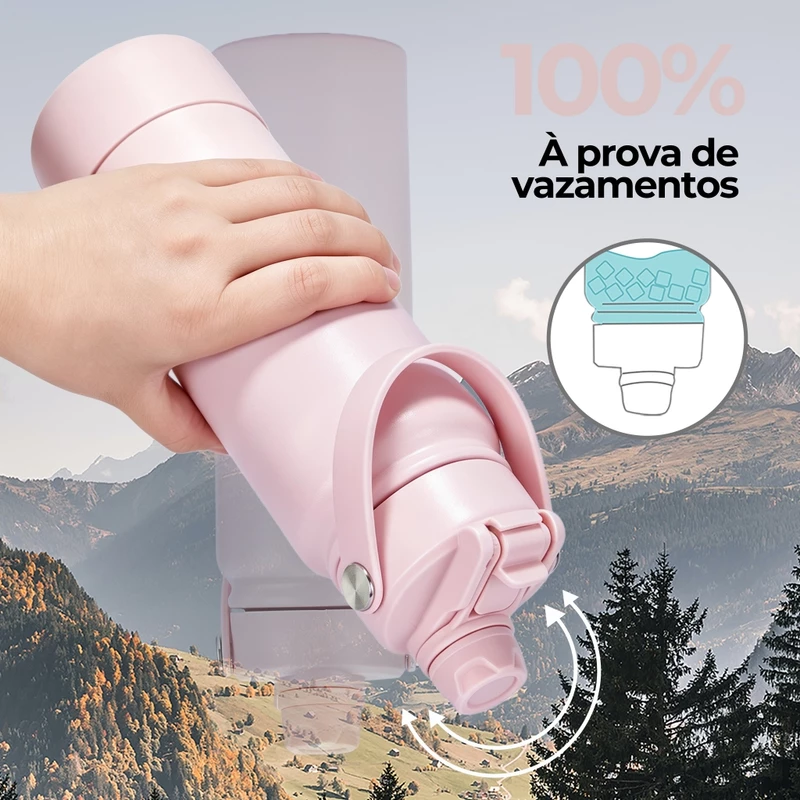Garrafa Térmica Romantic Crown 800ml em Aço Inox 304 — foto 5