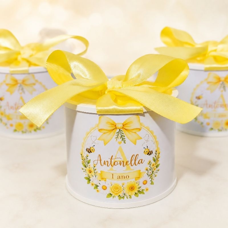 Tubolatas Personalizadas 5x6_ Abelhinha- Lembrancinha Maternidade/Festa Infantil/ Chá de bebê - DIVERSOS TEMAS