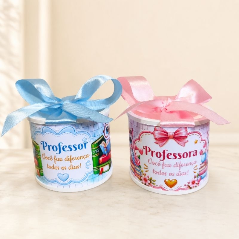 Tubolatas Personalizadas 5x6- DIA DOS PROFESSORES- Lembrancinha Maternidade/Festa Infantil/ Chá de bebê - DIVERSOS TEMAS