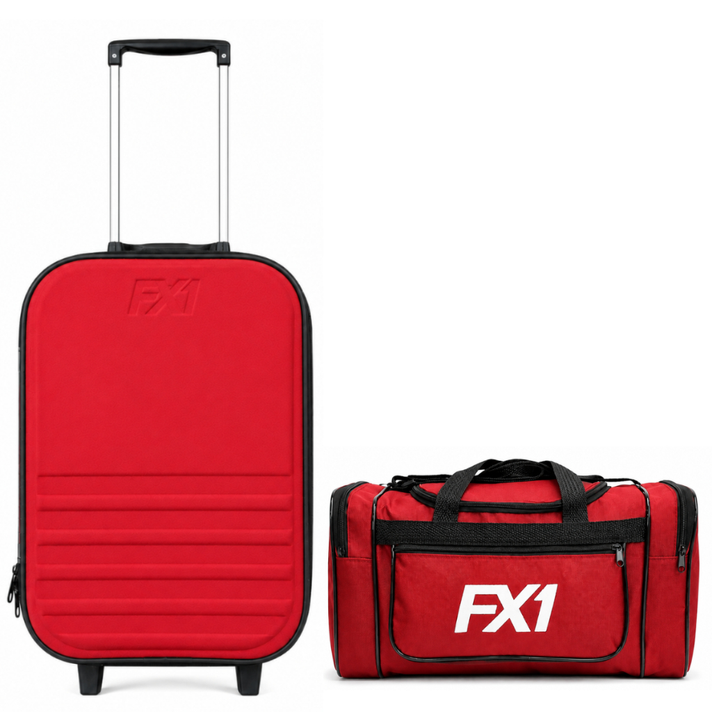 Kit Viagem FX1 - Bolsa Transversal com Bolsos + Mala de Bordo 10kg
