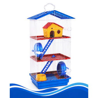 Gaiola Hamster 3 Andares Com Toca Brinquedo Completo