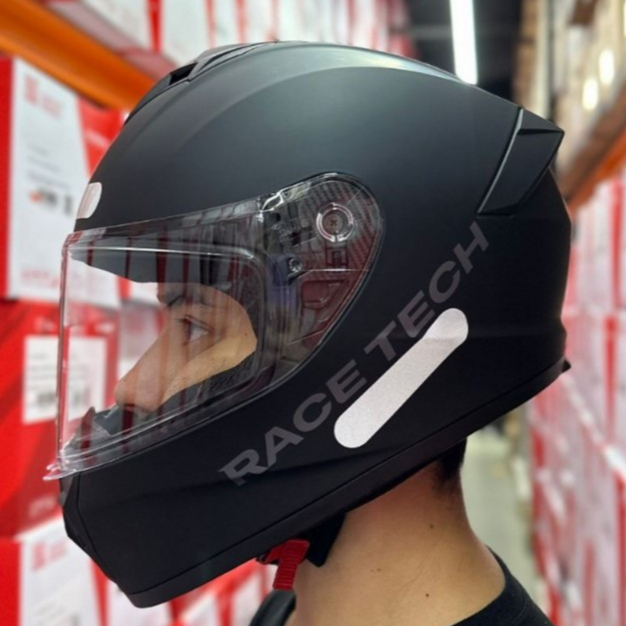 CAPACETE RACE TECH HIT MONOCOLOR BRANCO BRILHANTE NOVO SUPER OFERTA QUALIDADE TOP MASCULINO FEMININO