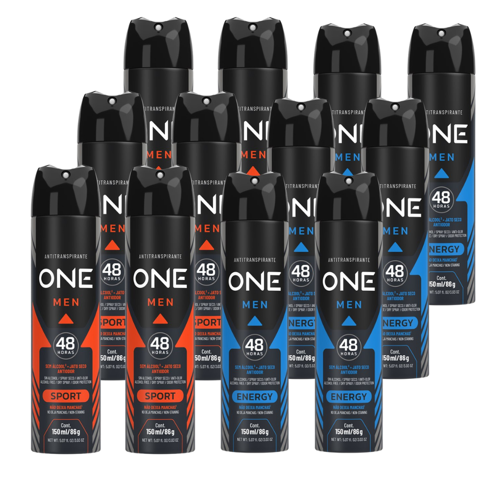 Desodorante Above One Men Masculino Kit 12 unidades de 150ml