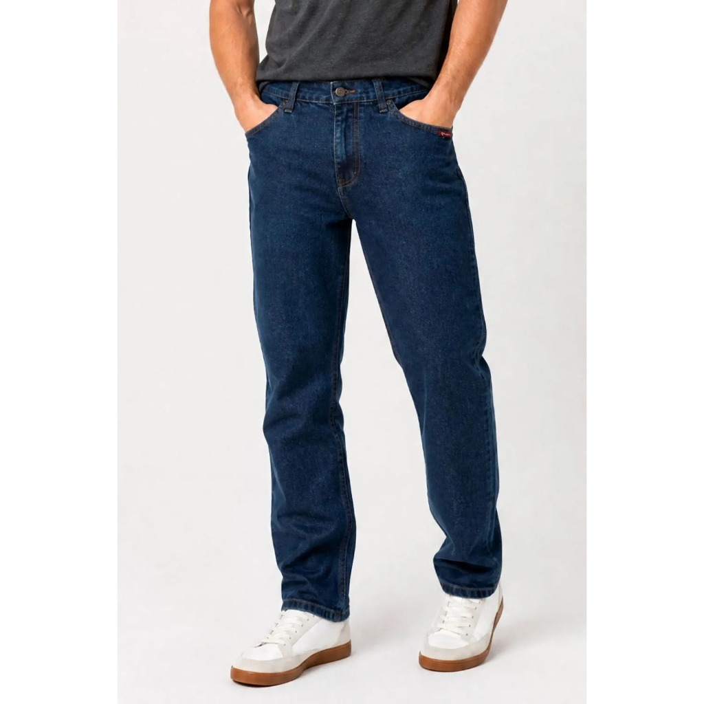 Calça Jeans Regular Básica Polo Wear Jeans Escuro