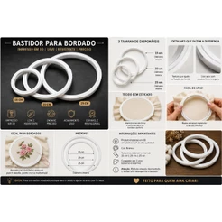 BASTIDOR PARA BORDADO – 15 CM | 20 CM | 25 CM