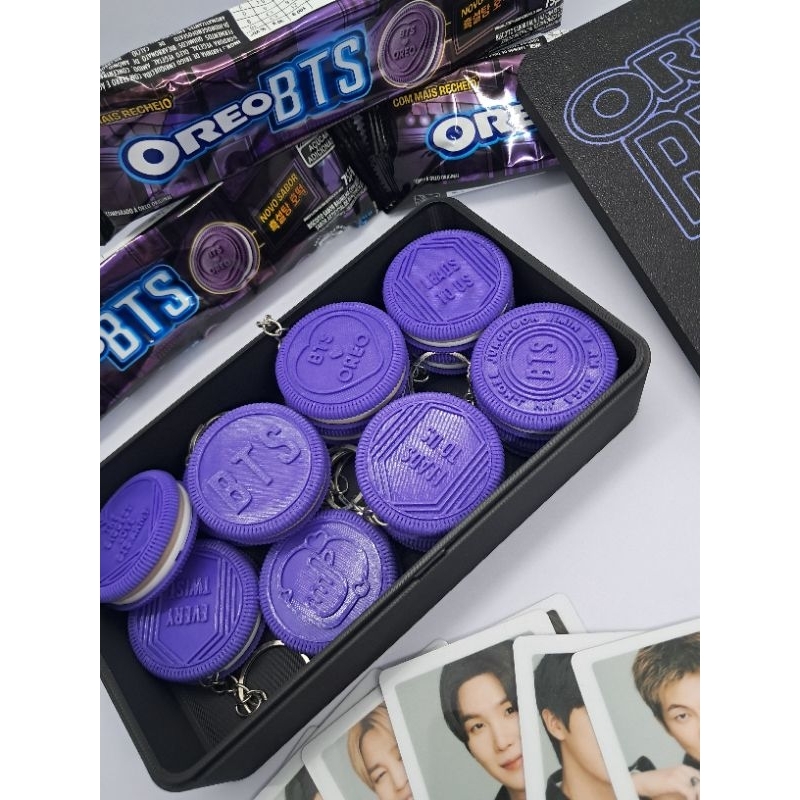 KIT OREO BTS FANMADE | PHOTOCARD + MINI POLAROID + BISCOITO OREO PACOTE + CAIXA PERSONALIZADA
