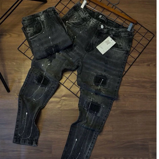 CALÇA JOGADOR MASCULINA IMPORTADA GRIFFE ORIGINAL (JEANS RASGADINHA) — imagem 1