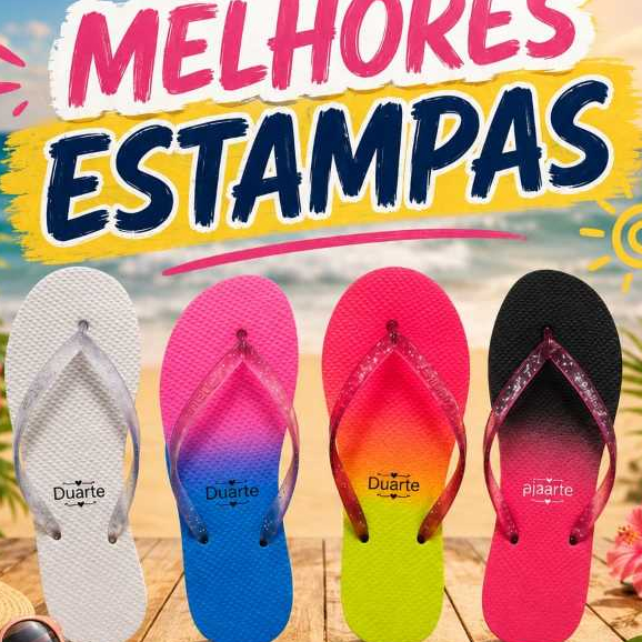Lancamento Chinelo Feminino Rasteirinha Adulto com Gliter Brilhante Verao Macio E Colorido