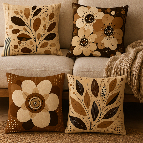 Kit 4 Capas de Almofadas Decorativas 45x45 - Moderna 014