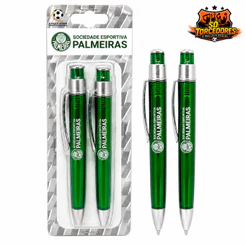 CONJUNTO 2 CANETAS ORIGINAL PALMEIRAS