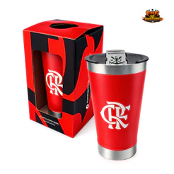 COPO TÉRMICO OFICIAL FLAMENGO COM ABRIDOR BRASÃO REMO