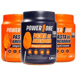 Kit 3x Pasta De Amendoim Power One 1kg Cada