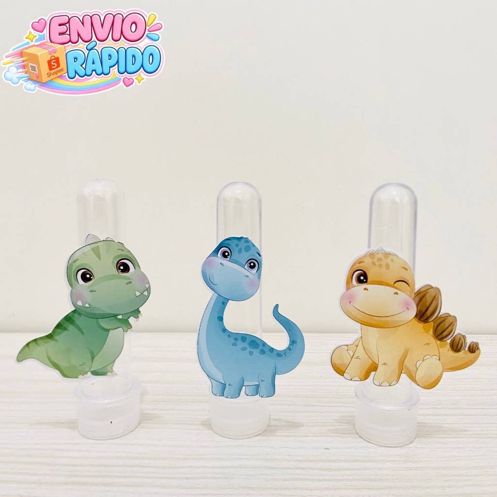 Aplique para Tubete Dino baby / Dinossauro baby / Lembrancinhas Personalizadas / Festa Infantil
