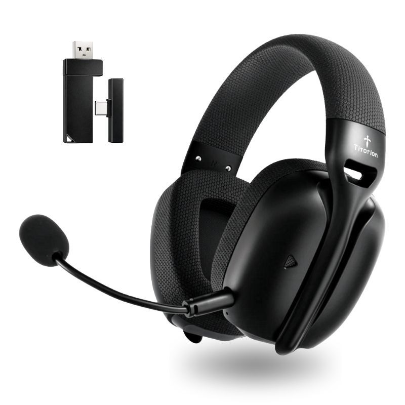 Fone De Ouvido Headset Gamer Sem Fio Wireless 2,4GHz Bluetooth Ultraleve Mintak Pro - Titorion