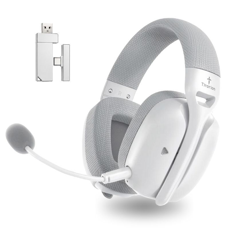 Fone De Ouvido Headset Gamer Sem Fio Wireless 2,4GHz Bluetooth Ultraleve Mintak Pro Titorion