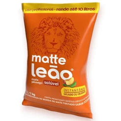 Chá Leão Solúvel Sabor Matte e Pêssego 1Kg Adoçado