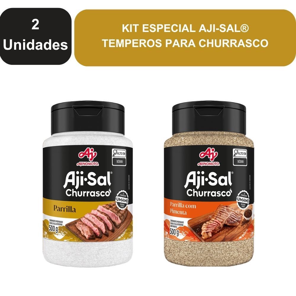 Kit AJI-SAL® – Temperos para Churrasco - 2 unidades