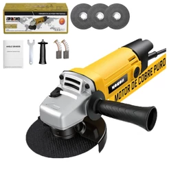 Esmerilhadeira Lixadeira Angular 1100w 4 em1 11500rpm 110V/220V Com todos os acessórios