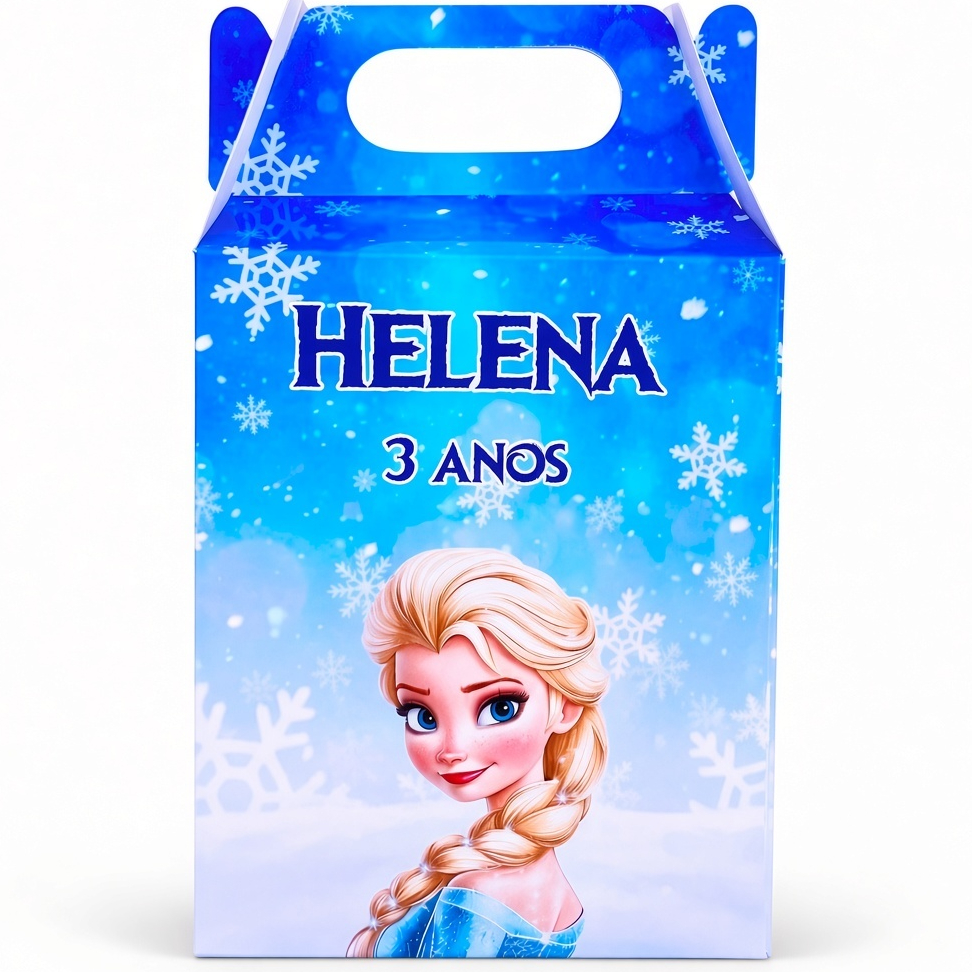 Caixinha Maleta Maletinha Frozen Lembrancinha Personalizada Aniversário infantil Decoração festa