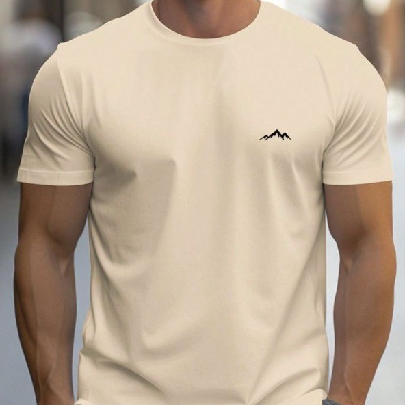 Camiseta Masculina Fio 30.1 Camisa 100% Algodão Slim Oferta montanha