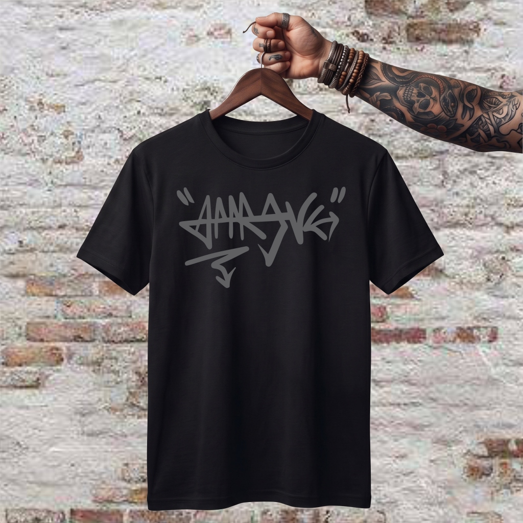 Camiseta Streetwear Masculina 100% Algodão Premium Estampa Graffiti
