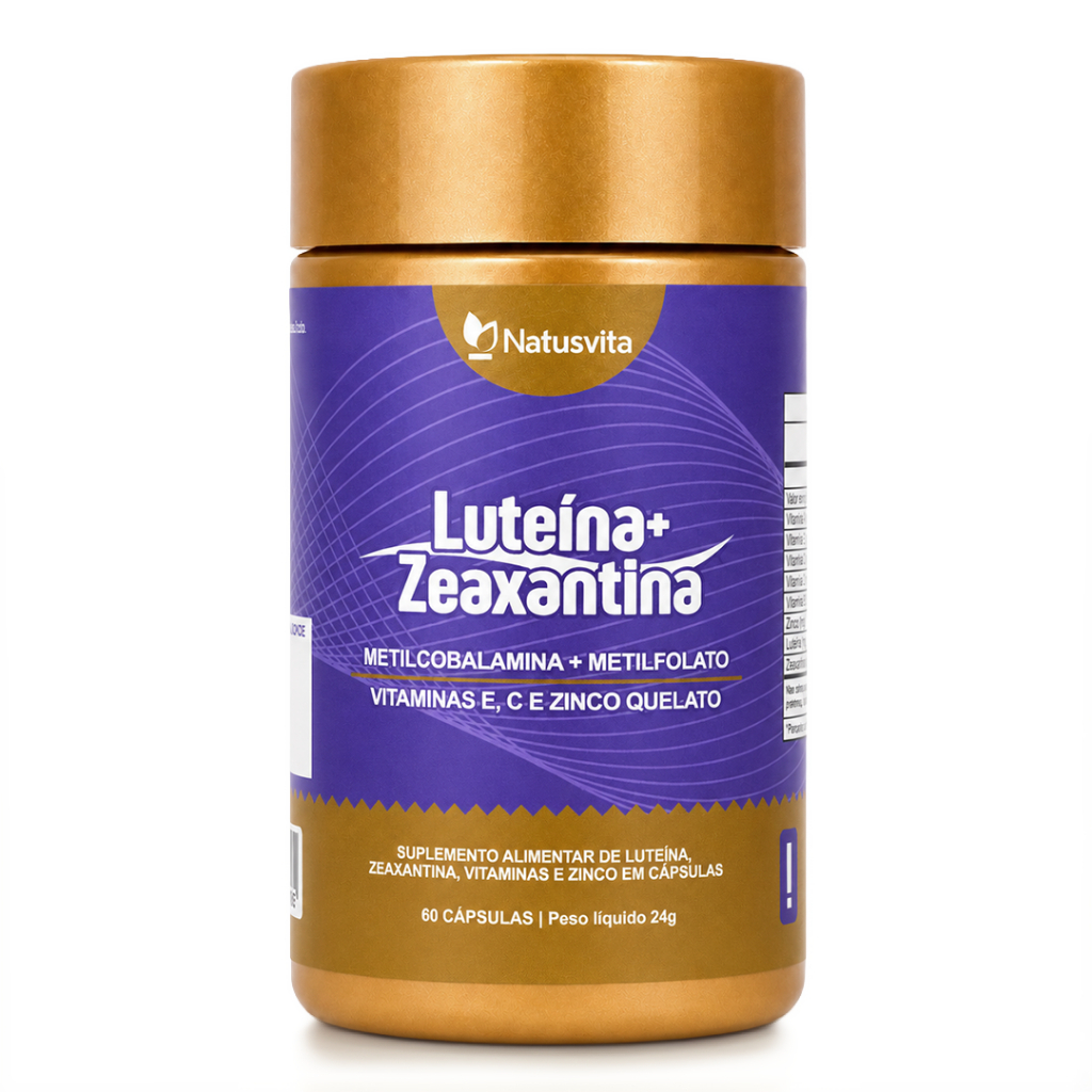 Luteína + Zeaxantina + Vitamina A, C, E, B9 e B12 Cápsulas Concentrada Visão Saúde Olhos