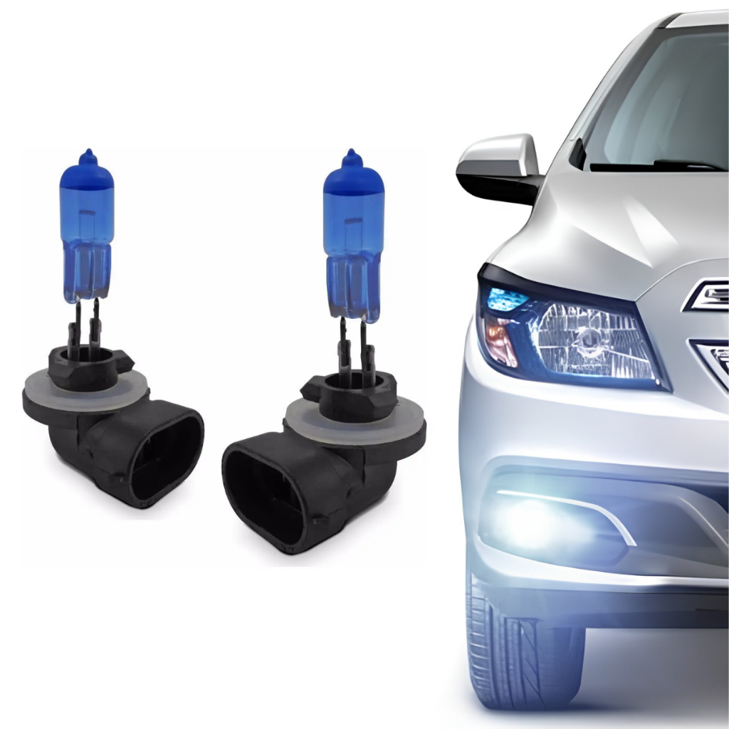 Kit Lâmpadas Farol Milha H27 Neblina Onix Prisma 2013 A 2016 Super Brancas H27 v 8500k Inmetro