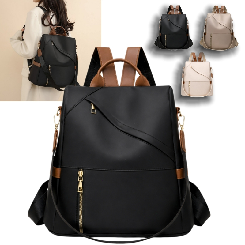 Bolsa feminina impermeável antifurto capacidade média para escola, trabalho e viagens
