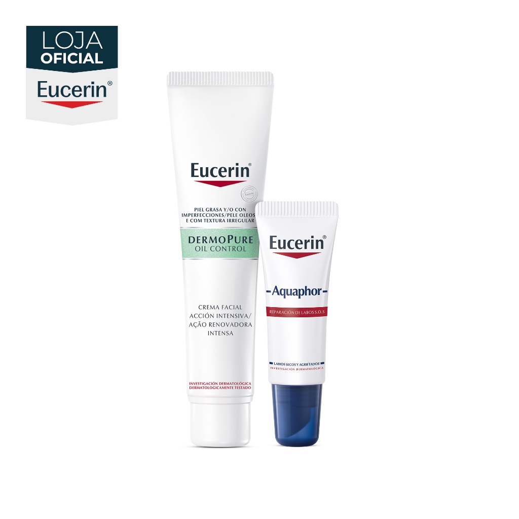 KIT EUCERIN Dermopure Peeling 10 40ml + Aquaphor Reparador Labial 10ml