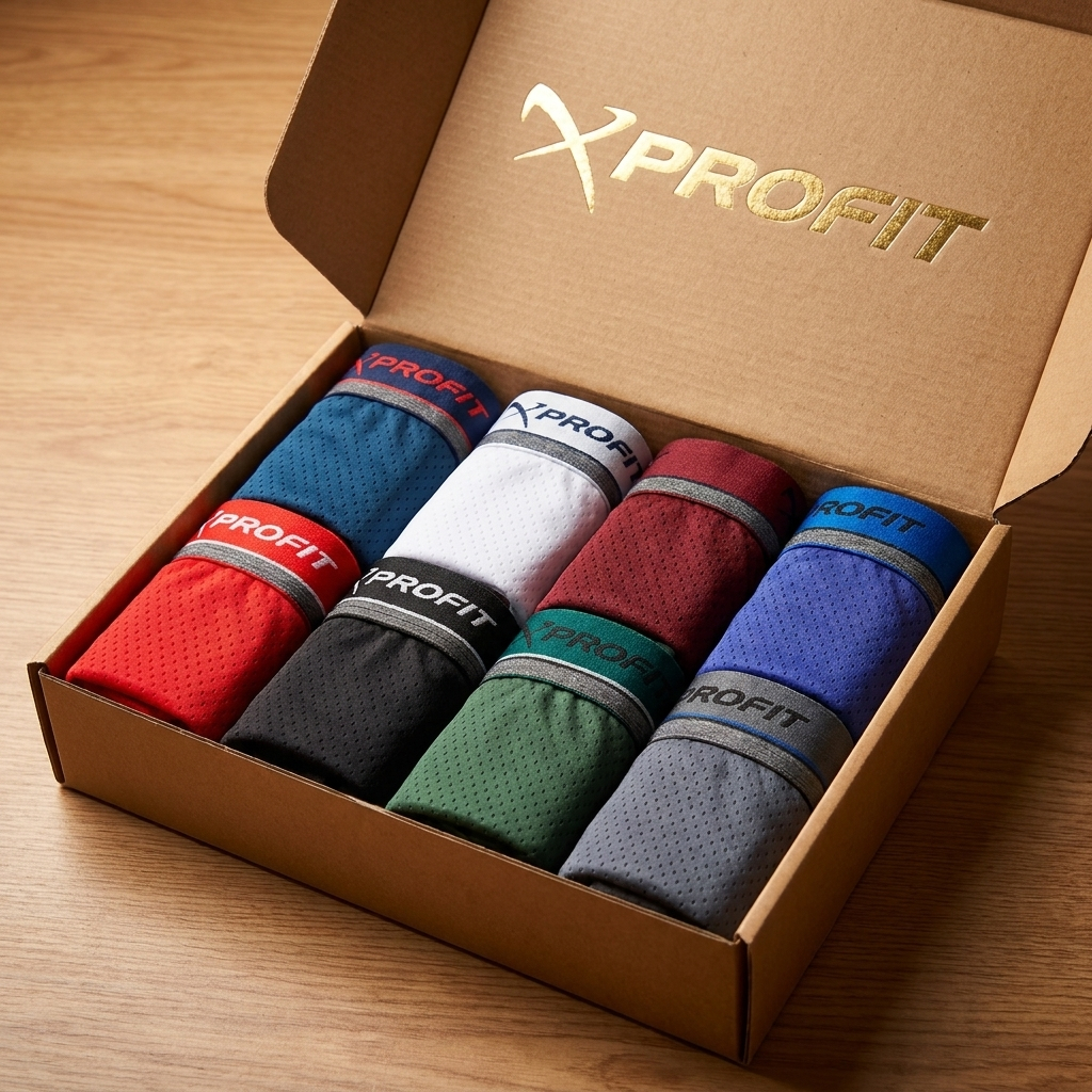 Kit 3 Cuecas Boxer Box Dry Fit Alto Padrão Premium Tecido Furadinho