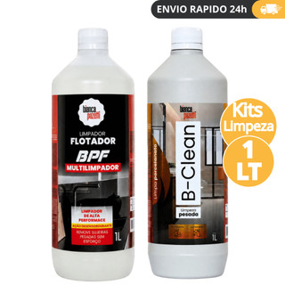 Limpador BPF Flotador Ou B-Clean Porcelanato 1L KIT (Escolha O Seu) Limpeza Pesada Desengordurante