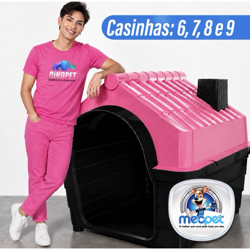 Casa Casinha Plástica Para Cachorro N6 N7 N8 N9 Porte Médio e Grande Extra Grande Big