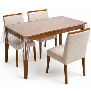 Toalha de Mesa de Plástico Térmica Para 4 6 8 e 10 Lugares Impermeável Quadrada Decoração…